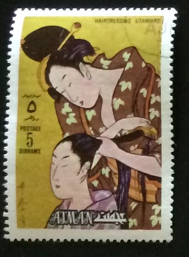 AJMAN-Peinando-Utamaro