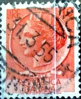 Intercambio 0,20 usd 10 liras 1955