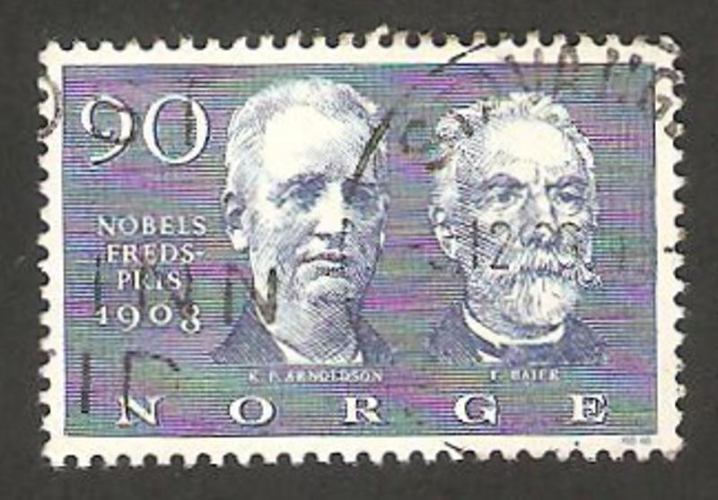 533 - Nobel de la Paz 1908, Klas P. Arnoldson y Fredrik Bajer