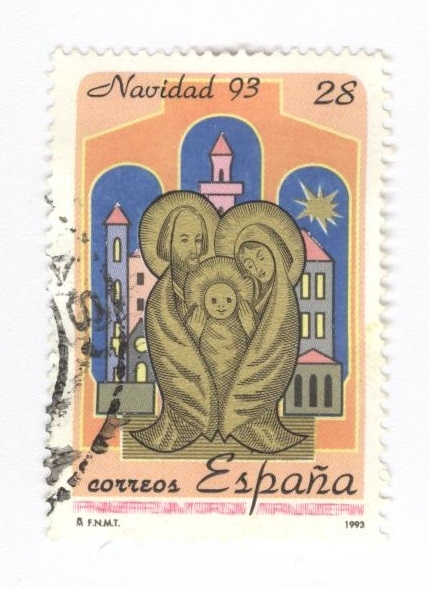 Edifil 3274. Navidad 1993. La Sagrada Familia