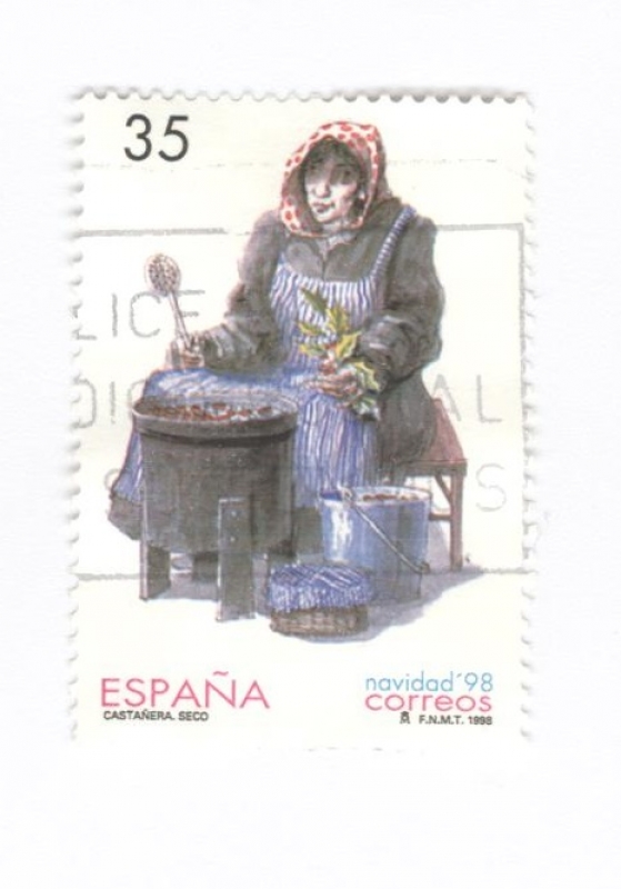 Edifil 3596.Navidad 1998. Castañera