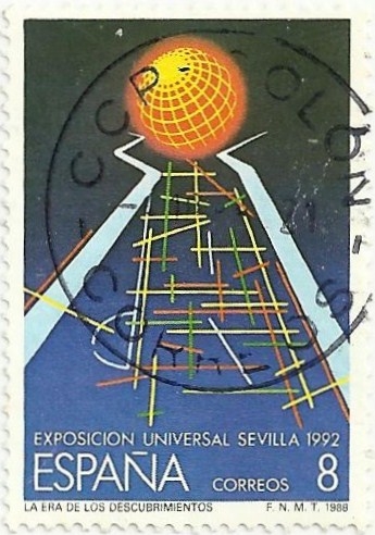 EXPO´92. ABSTRACCION DEL RECINTO DE LA EXPO. EDIFIL 2939