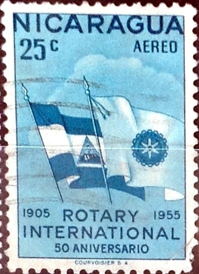 Intercambio hb1r 0,20 usd 25 cent. 1955