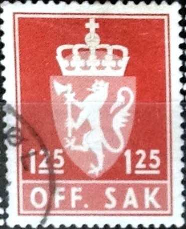 Intercambio 0,20 usd 1,25 krone 1975
