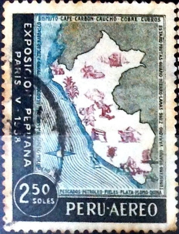 Intercambio 0,20 usd 2,50 soles 1958