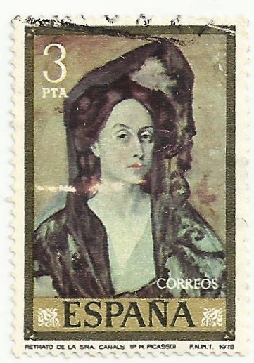 PABLO RUIZ PICASSO. RETRATO DE LA SEÑORA CANALS. EDIFIL 2481