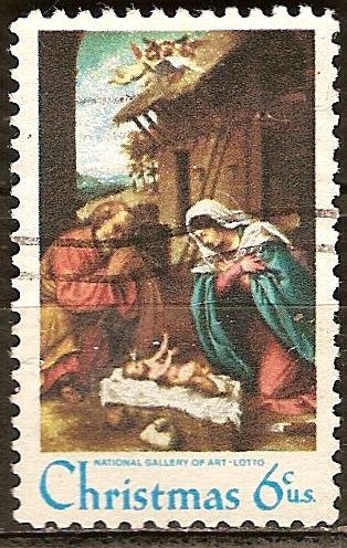 Navidad 1970.La Natividad (L. Lotto).