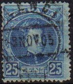 ESPAÑA 1901-5 248 Sello Alfonso XIII 25c. Tipo Cadete Usado