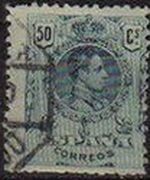 ESPAÑA 1909 277 Sello Alfonso XIII 50c. Tipo Medallón Usado