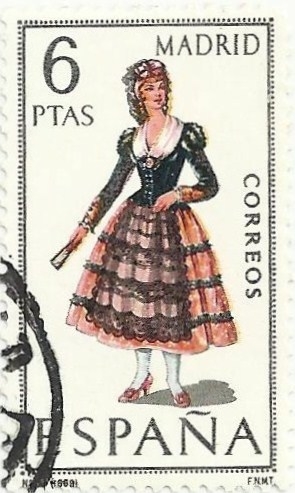 TRAJES TÍPICOS REGIONALES. III GRUPO. Nº 31 MADRID. EDIFIL 1904