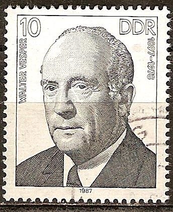 Las personalidades socialistas.Walter Vesper 1897-1978 (DDR).