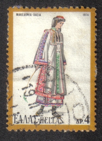 Traje de Mujer de Chasia , Macedonia