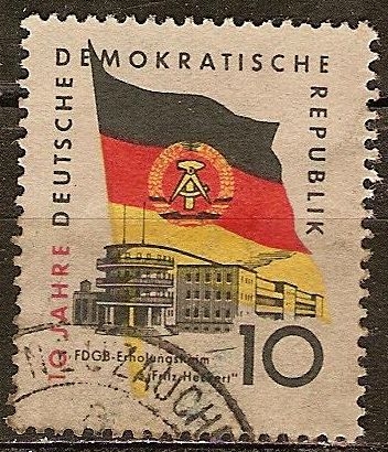 10 años de la DDR.FDGB casa de vacaciones Fritz Heckert.