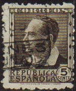 ESPAÑA 1933 681 Sello Personajes. Vicente Blasco Ibañez Usado