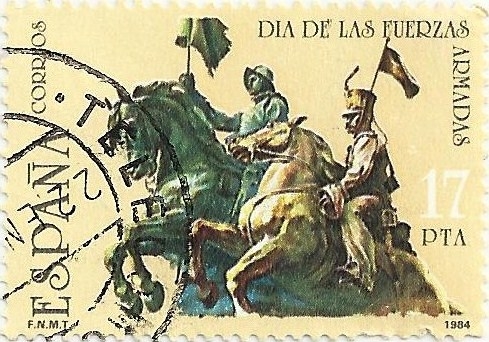 DIA DE LAS FUERZAS ARMADAS. MONUMENTO AL RGTO CAZADORES DE ALCÁNTARA. EDIFIL 2758