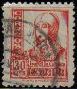 ESPAÑA 1938 823 Sello º Isabel la Católica 30c Yv584