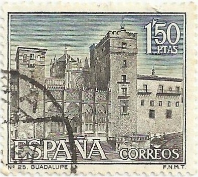 SERIE TURÍSTICA. MONASTERIO DE GUADALUPE, EN CÁCERES. EDIFIL 1732