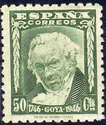 ESPAÑA 1946 1006 Sello Nuevo Centenario Nacimiento Goya