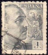 ESPAÑA 1949 1056 Sello General Franco 1p Usado