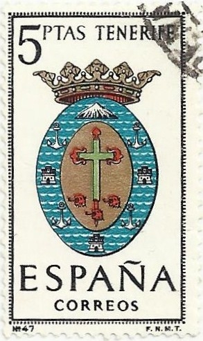 ESCUDOS DE CAPITALES DE PROVINCIA. GRUPO IV. Nº 47. TENERIFE (STA CRUZ). EDIFIL 1641