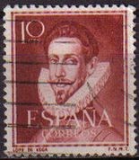 ESPAÑA 1950 1072 Sello Literatos. Lope de Vega Usado Yv822