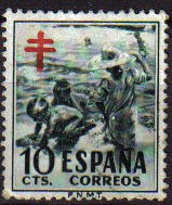 ESPAÑA 1951 1104 Sello º Pro tuberculosos Sorolla Yv825