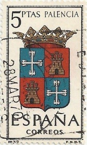 ESCUDOS DE CAPITAL DE PROVINCIA. GRUPO IV. Nº 37 PALENCIA. EDIFIL 1631