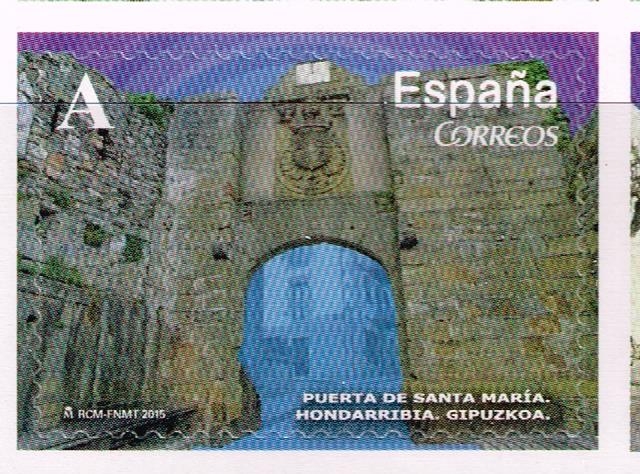 Edifil  4926  Arcos y Puertas monumentales.  Puerta de Santa María. Hondarribia, Guipuzcoa