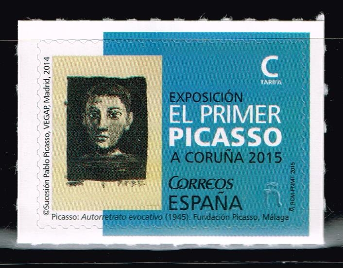 Edifil  4932 Exposición El primer Picasso.  La Coruña 2015