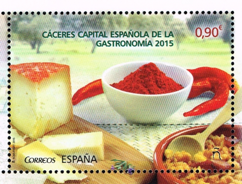 Edifil  4942 B  Gastronomía Española. Cáceres 2015.