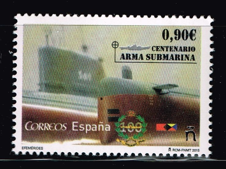 Edifil  4951  Efemérides.  Centenario Arma Submarina.