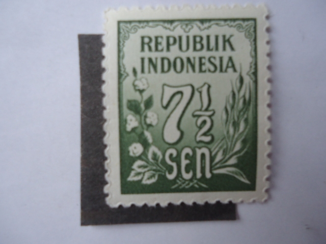 Cifras 7, 1/2 sen-Republik Indonesia.