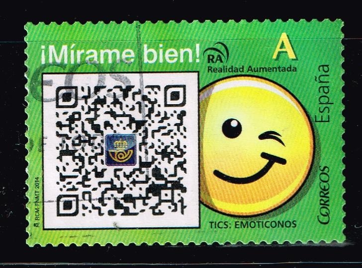 Mírame bien. Tics: Emoticonos.