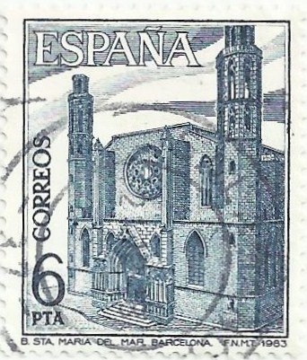 PAISAJES Y MONUMENTOS. SANTA MARIA DEL MAR. EDIFIL 2725