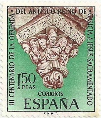 III CENTENARIO OFRENDA REINO DE GALICIA A JESUS SACRAMENTADO. EDIFIL 1926