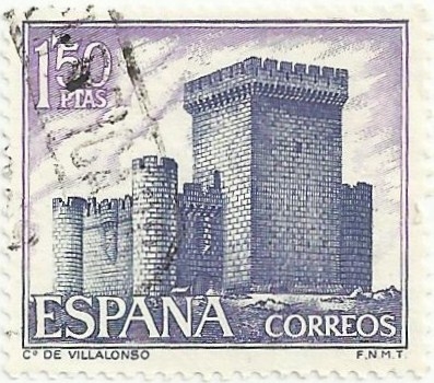 CASTILLOS DE ESPAÑA. CASTILLO DE VILLALONSO, ZAMORA. EDIFIL 1928