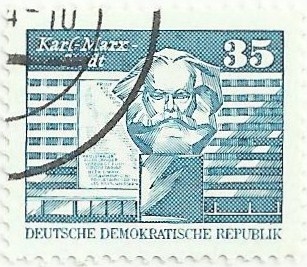 RDA. CONSTRUCCIÓN EN LA RDA. CASA DE ÓRGANOS DE ESTADO EN KARL-MARX-STADT. YVERT DD 2149