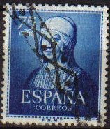 ESPAÑA 1950 1093 Sello V Centenario de la muerte de Isabel la Católica Usado