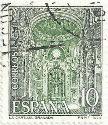 (118) PAISAJES Y MONUMENTOS. LA CARTUJA DE GRANANDA. EDIFIL 2529