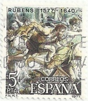 CENTENARIOS. PEDRO PABLO RUBENS (1577-1640). CENTAUROS Y LAPITAS. EDIFIL 2463