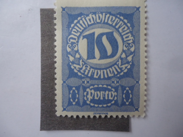 Cifras. 10Kr Corona Austro Húngara. Postage Due.