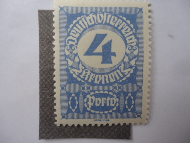 Cifras. 4Kr Corona Austro Húngara. Postage Due.