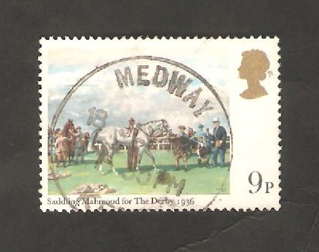  892 - Carrera de caballos Derby de Epsom, cuadro de Alfred Munnings