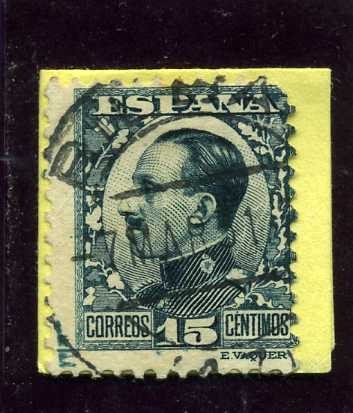 Alfonso XIII. Tipo Vaquer de perfil