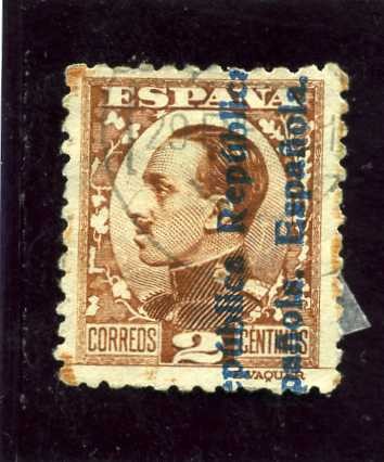 Alfonso XIII. Sobrecargados República