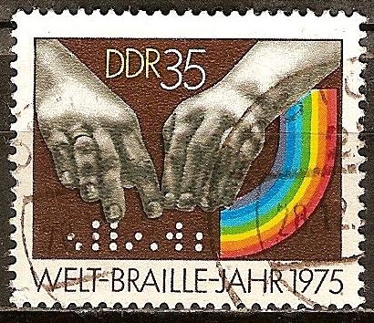 Año Internacional de Braille,1975(DDR).