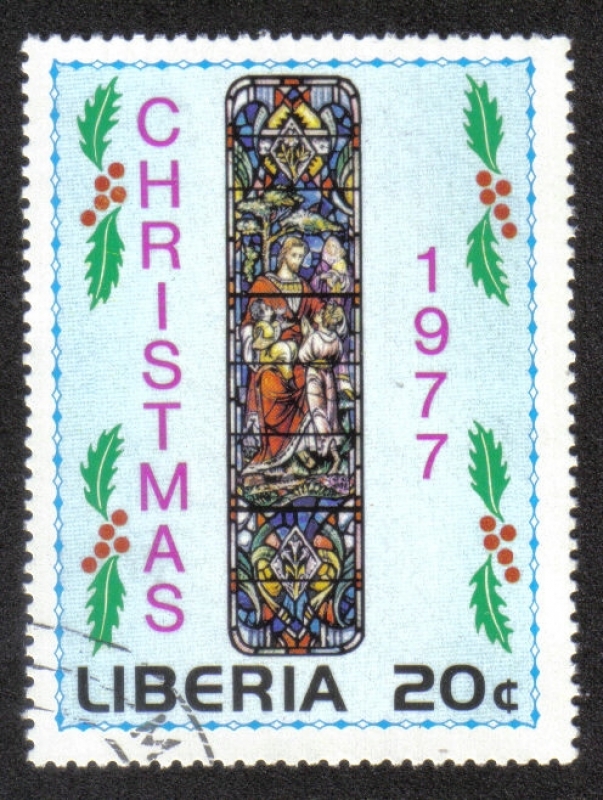 Navidad: ventana de la iglesia