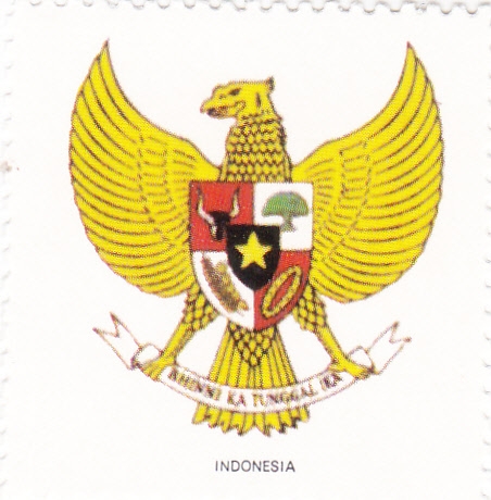 escudo-INDONESIA   -sin valor postal