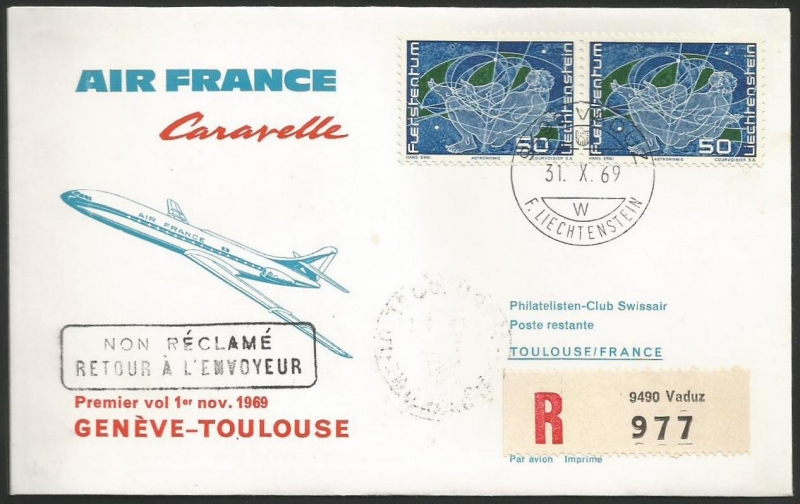 Vuelo inaugural Genéve - Toulouse (Francia)