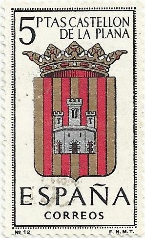 ESCUDOS DE CAPITAL DE PROVINCIA. GRUPO I. Nº 12. CASTELLÓ DE LA PLANA. EDIFIL 1417